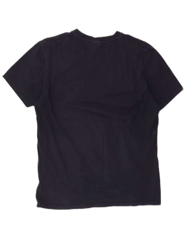 Ellesse Hombre Camiseta Gráfica Top Medium Azul Marino Algodón