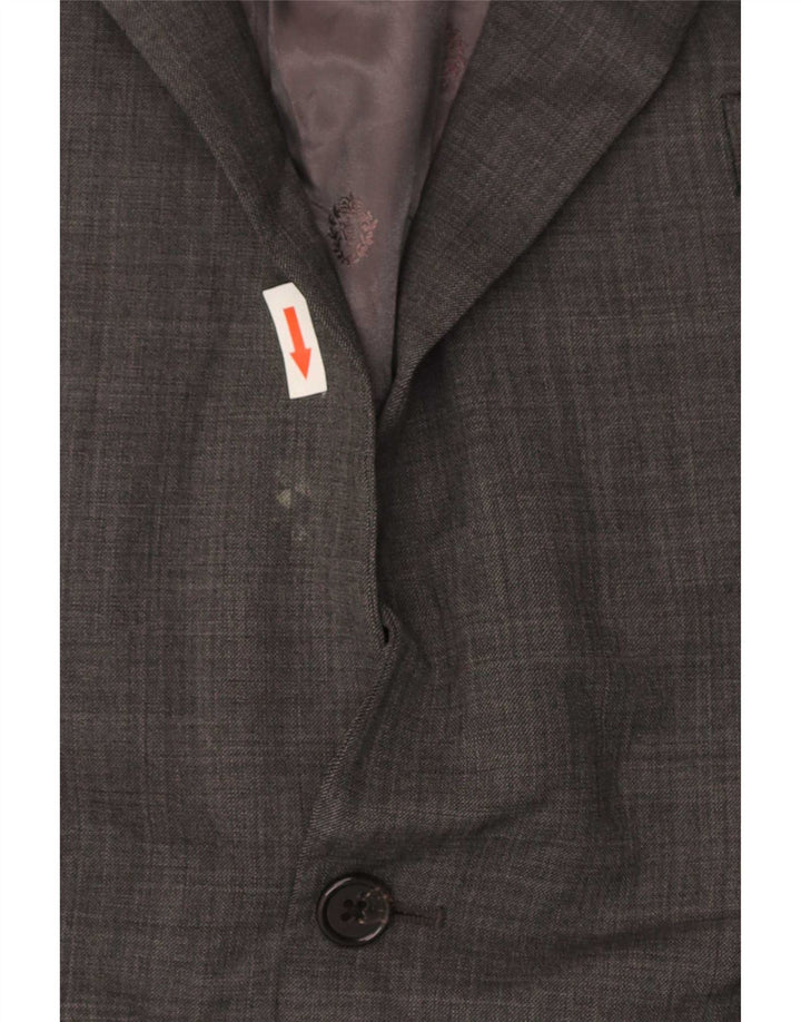 Ralph Lauren Chaqueta tipo blazer larga con 2 botones para hombre UK 46 2XL Gris Clásico