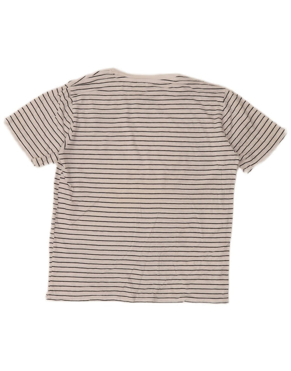 CALVIN KLEIN JEANS Camiseta Niña Top 14-15 Años Grande Blanco Rayas