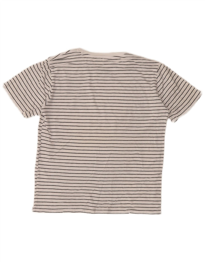 CALVIN KLEIN JEANS Camiseta Niña Top 14-15 Años Grande Blanco Rayas