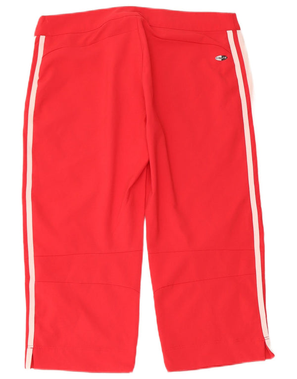 ADIDAS Bermudas Climalite para mujer UK 10 Small W30 Poliéster rojo