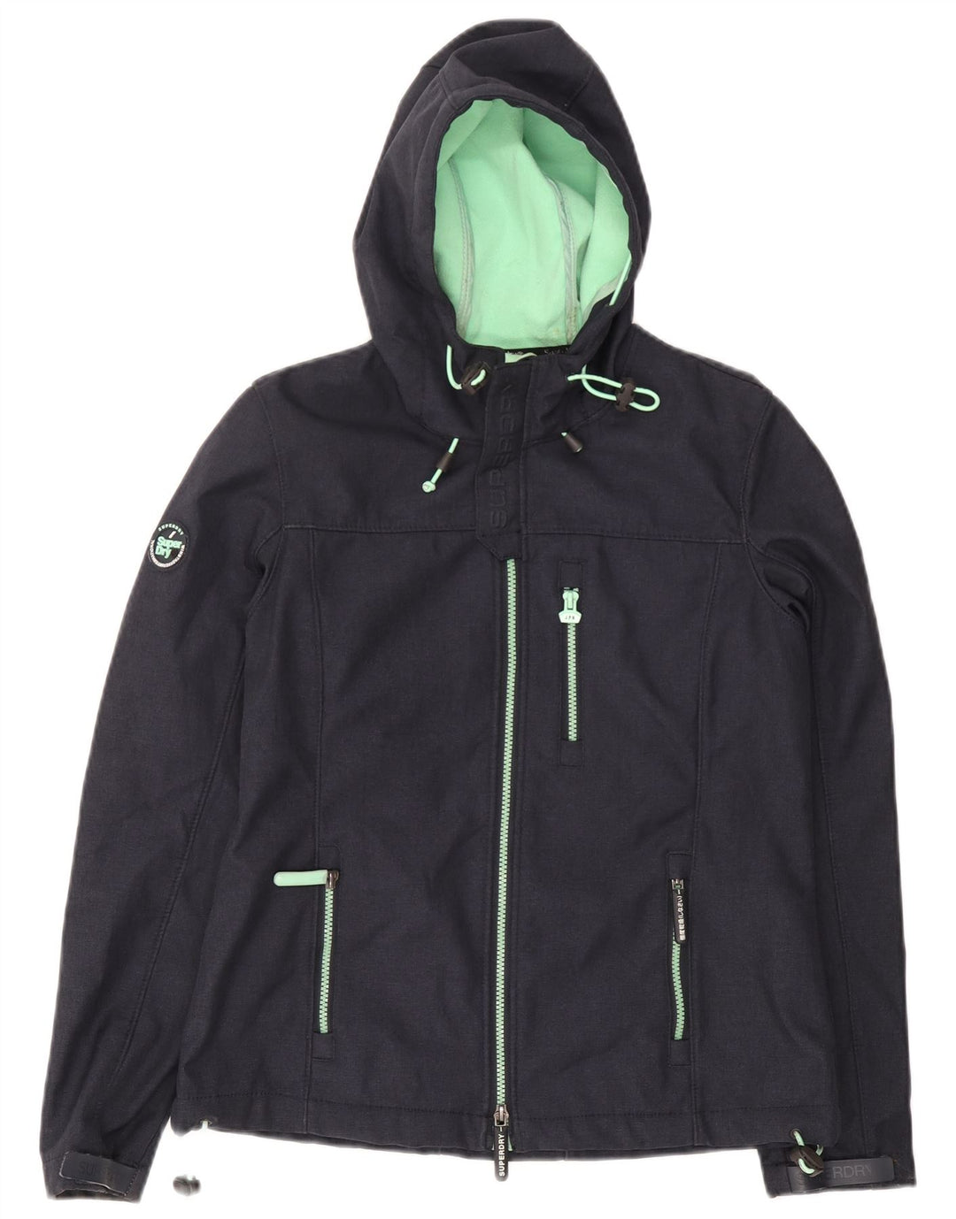 Superdry Chaqueta Cortavientos con Capucha Windtrekker para Hombre UK 38 Medium Azul Marino
