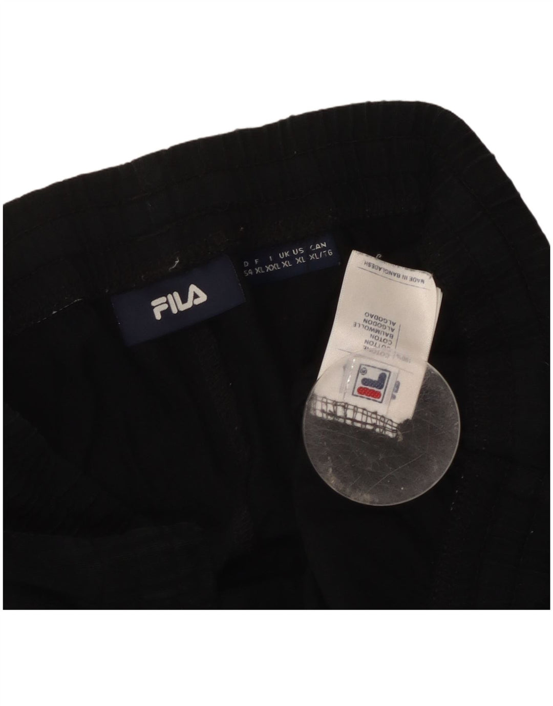 Fila Pantalón Chándal Hombre XL Algodón Negro