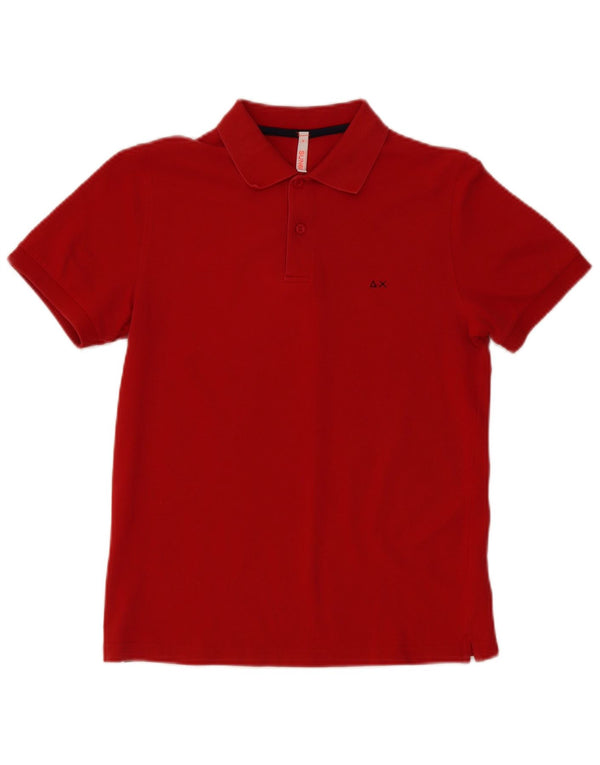 Polo Sun68 Hombre Pequeño Algodón Rojo