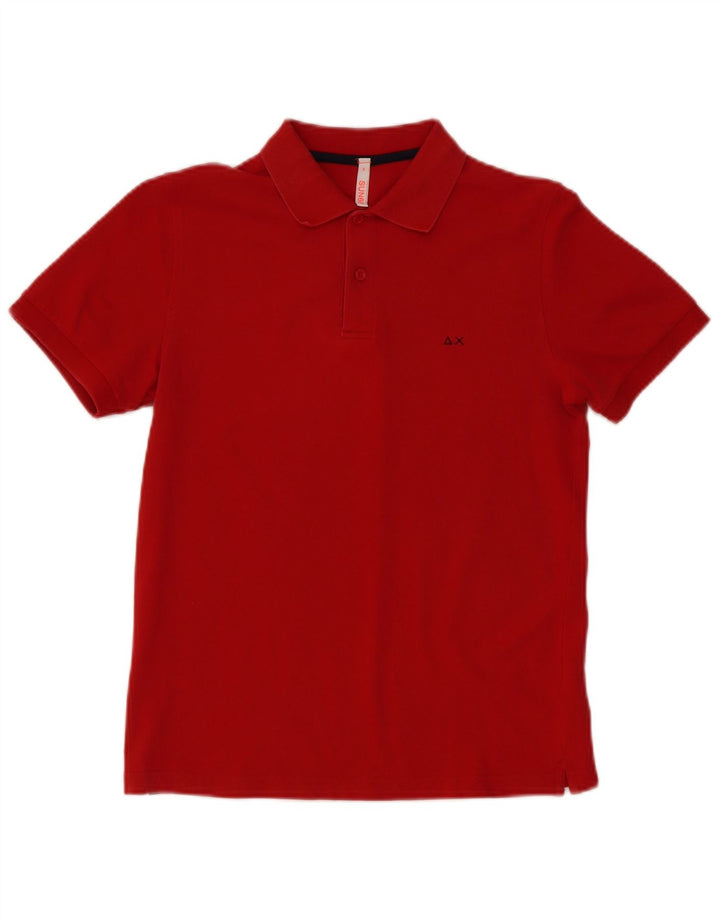 Polo Sun68 Hombre Pequeño Algodón Rojo