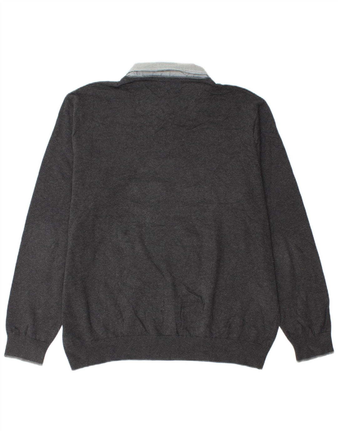 Marks & Spencer Jersey con cuello en V para hombre XL Algodón gris