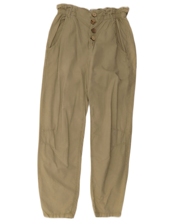 Zara Pantalón Chino Cónico Para Mujer EU 34 2XS W24 L28 Caqui