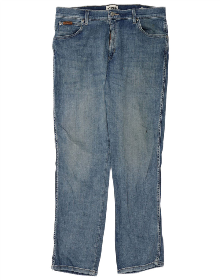 Wrangler Vaqueros Rectos Texas Para Hombre W36 L30 Algodón Azul