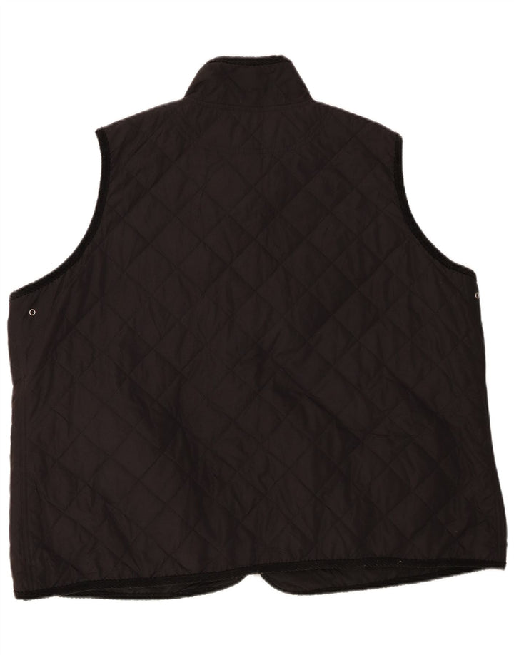 Ralph Lauren Chaleco acolchado para mujer UK 22 3XL Poliéster negro