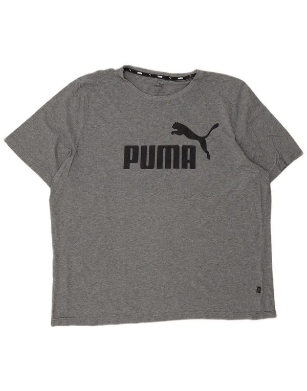 PUMA Camiseta gráfica para hombre Top 2XL Gris