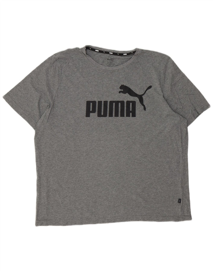 PUMA Camiseta gráfica para hombre Top 2XL Gris