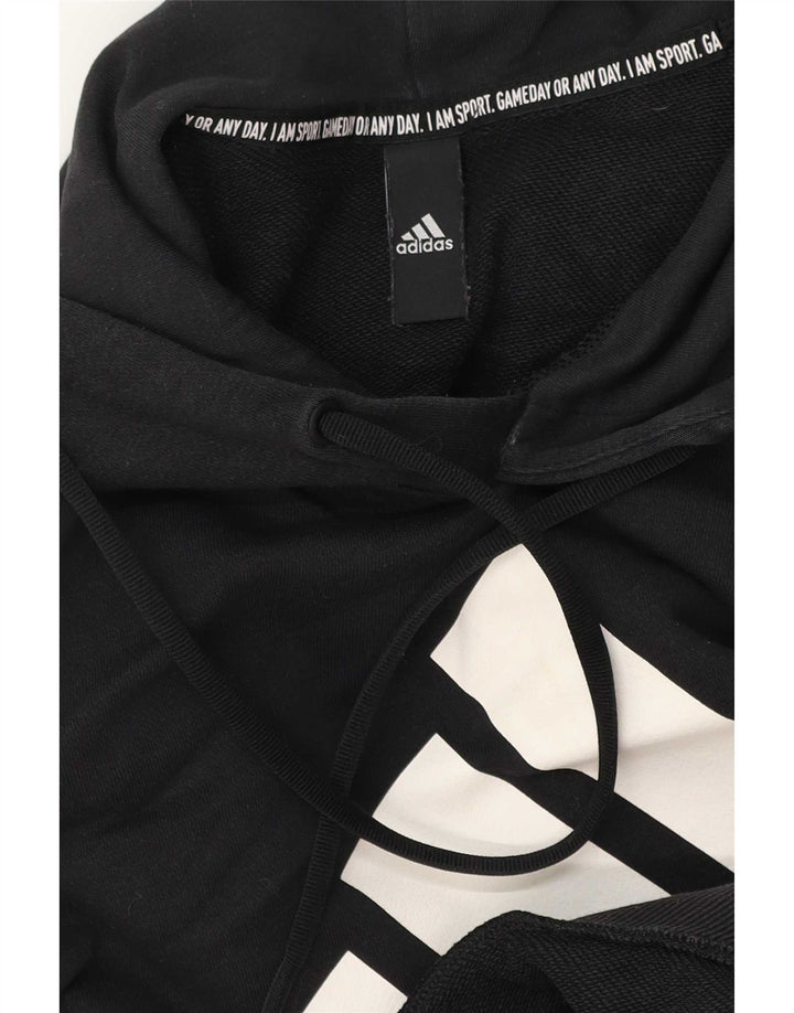 Adidas Hombre Sudadera Con Capucha Graphic Jumper Medium Negro