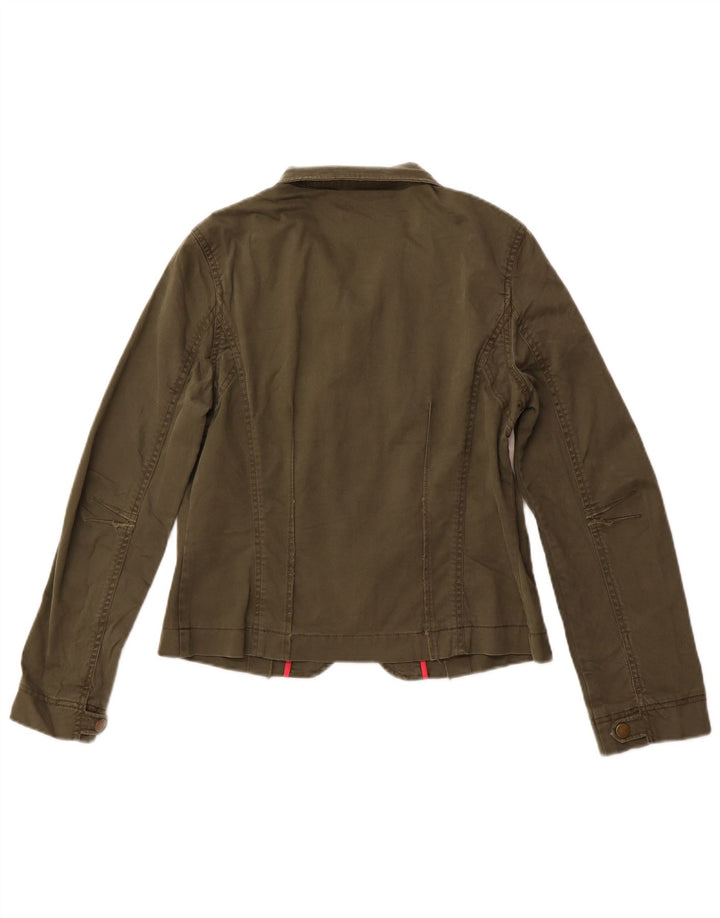 Gant Chaqueta utilitaria para mujer Reino Unido 44 Grande Caqui Algodón