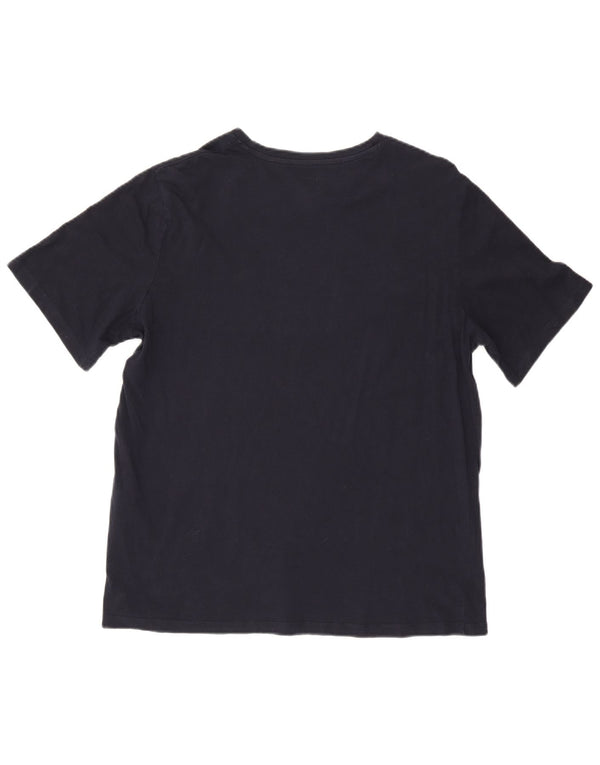 Jack & Jones Hombre Camiseta Gráfica Top XL Azul Marino Algodón