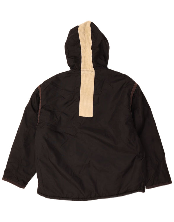 Chaqueta cortavientos con capucha para hombre Big Star UK 40 Large Nylon negro