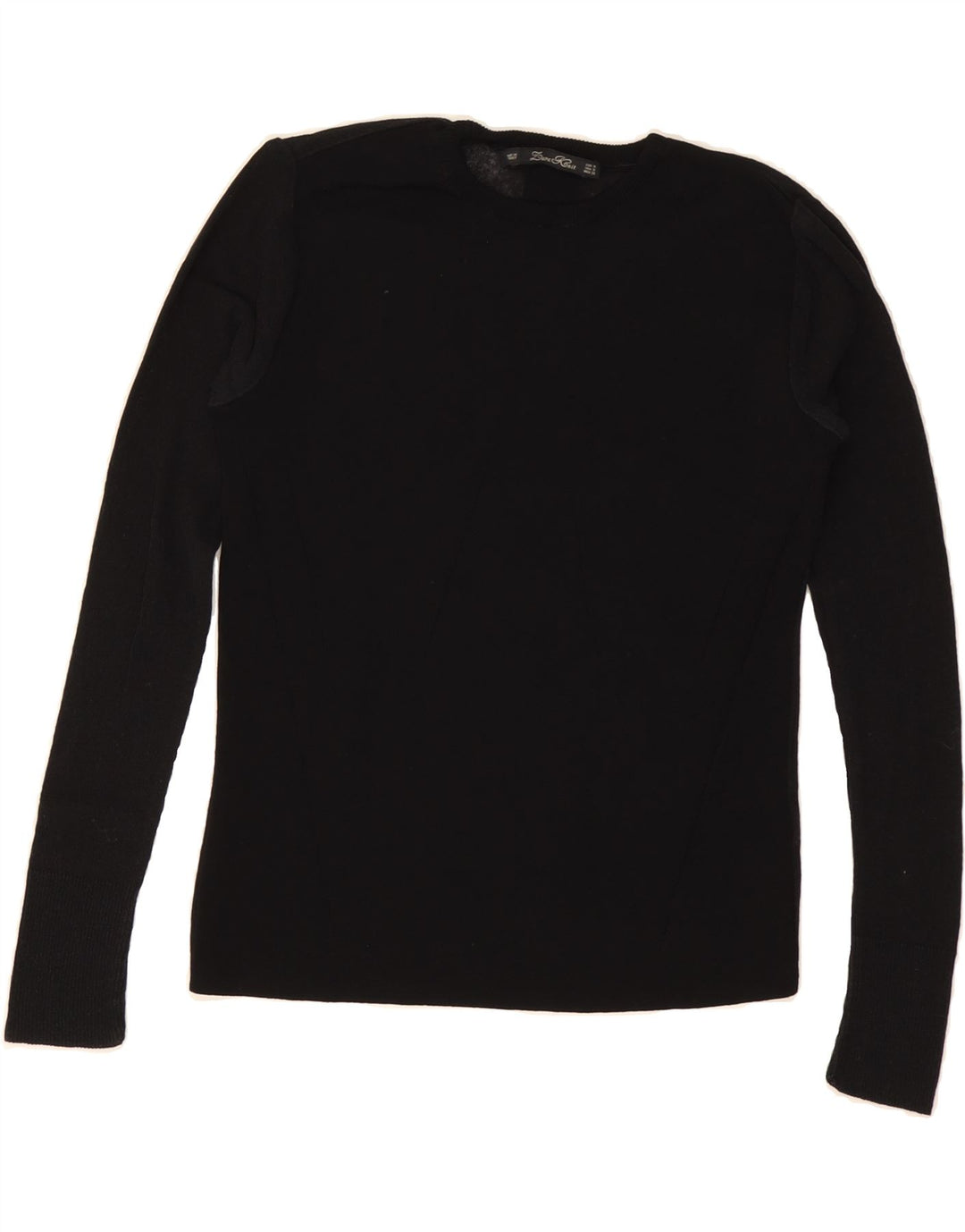 ZARA Womens Crew Neck Jumper Sweater UK 12 Medium Black Vintage Zara and Second-Hand Zara from Messina Hembry 