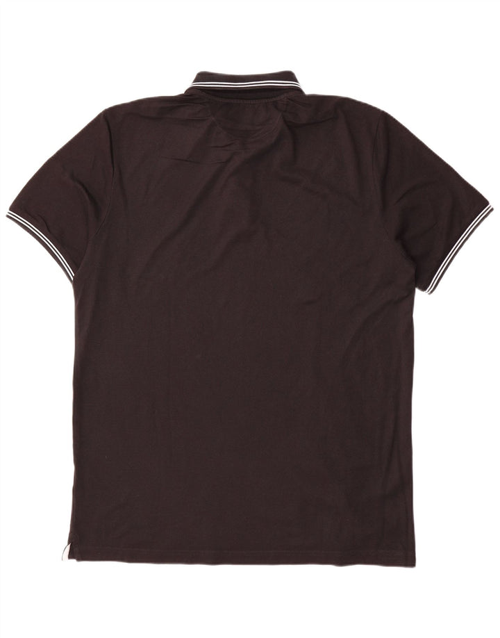 Champion Polo de ajuste fácil para hombre 2XL Negro