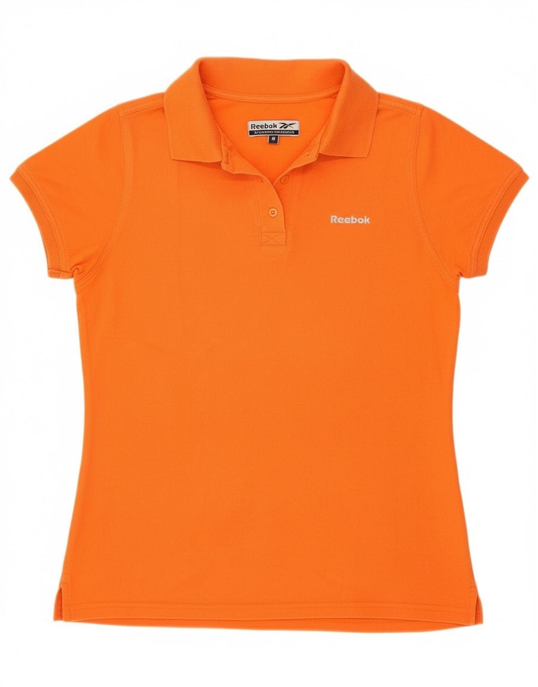 Reebok Polo para mujer UK 12 Algodón naranja mediano