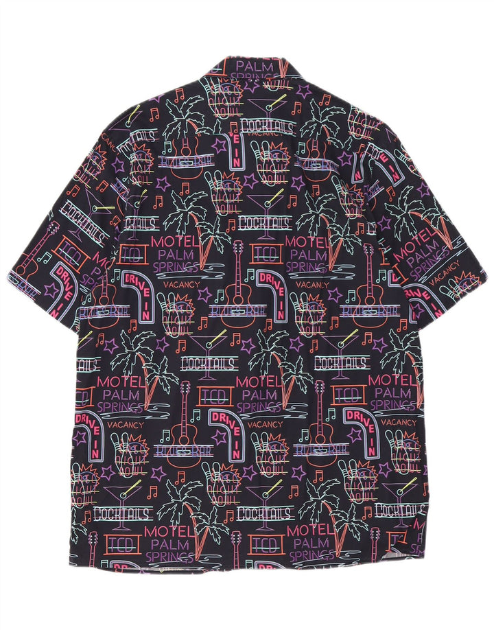 Ted Baker Camisa gráfica de manga corta para hombre Talla 5 XL Multicolor hawaiana