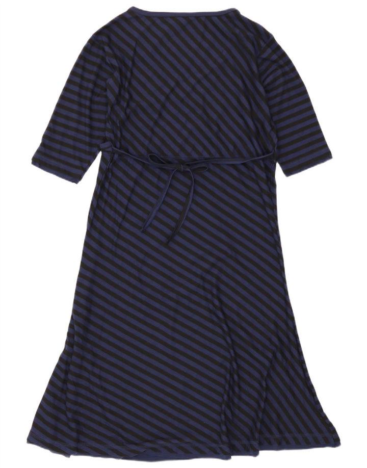 Vestido largo para mujer Fat Face UK 44 Medio Poliéster a rayas azul marino