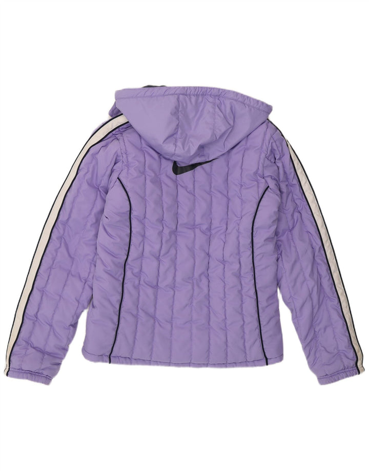 Nike Chaqueta acolchada con capucha para niña 13-14 años XL Púrpura Colorblock Poliéster
