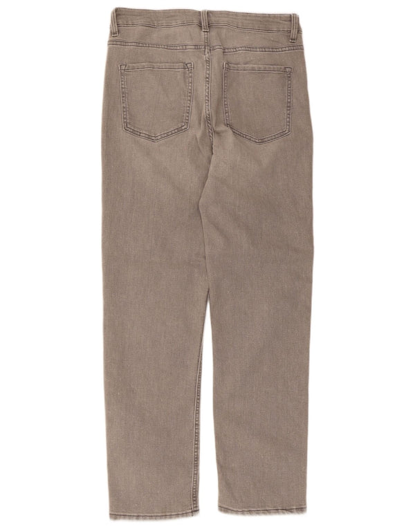 Marks & Spencer Jeans rectos The Sienna para mujer UK 12 Medium W30 L27 Gris