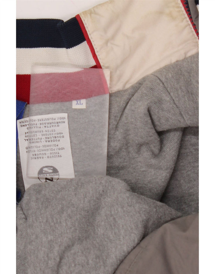 NORTH SAILS Chaqueta bomber estampada para hombre UK 42 XL Gris Colorblock Poliamida