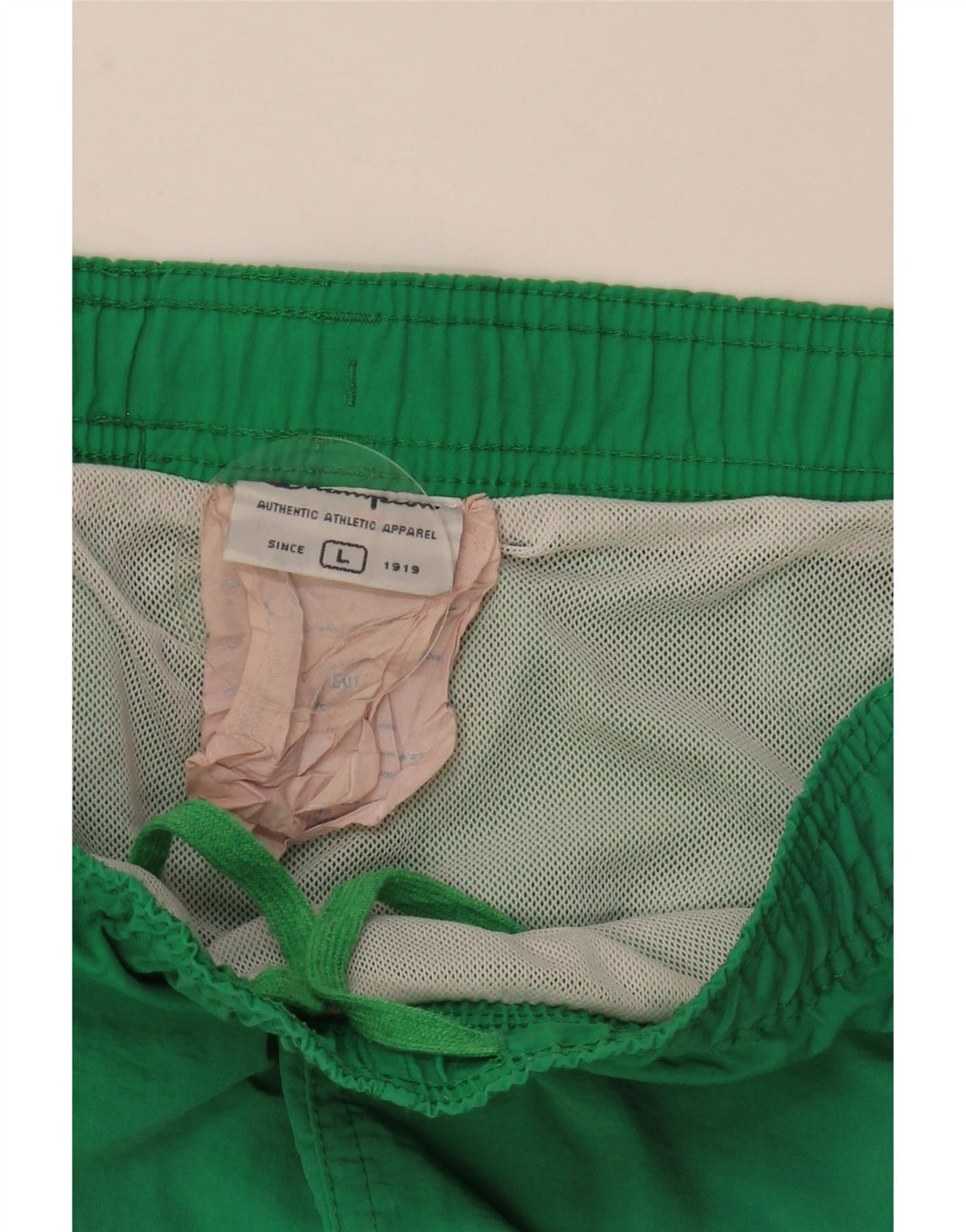 Champion Shorts De Baño Con Gráficos Para Hombre Poliéster Color Block Verde Grande