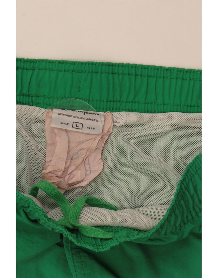 Champion Shorts De Baño Con Gráficos Para Hombre Poliéster Color Block Verde Grande