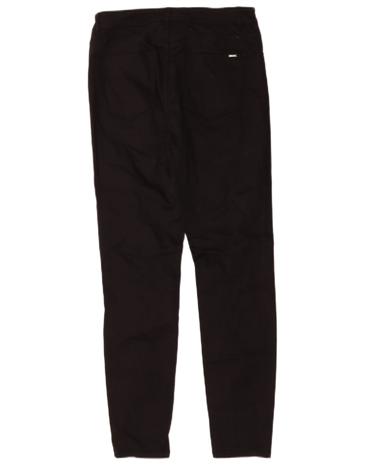 Massimo Dutti Vaqueros Slim De Cintura Alta Mujer EU 40 Medium W30 L30 Negro