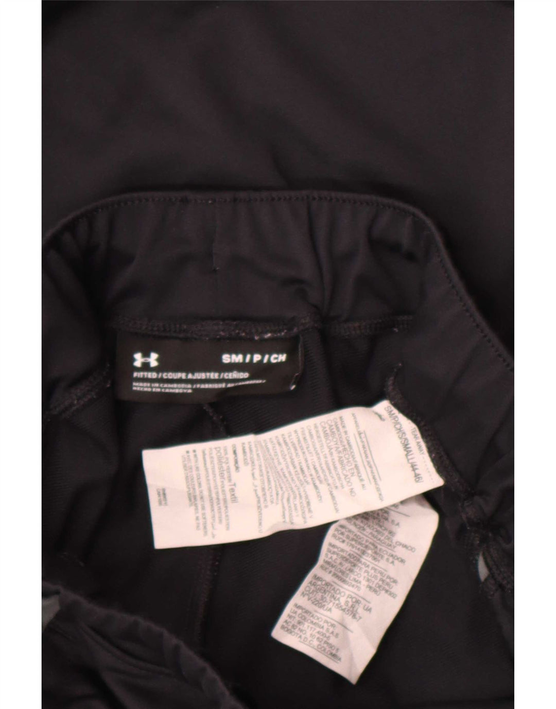 Under Armour Pantalones De Chándal Para Hombre Pequeños Poliéster Color Block Negro