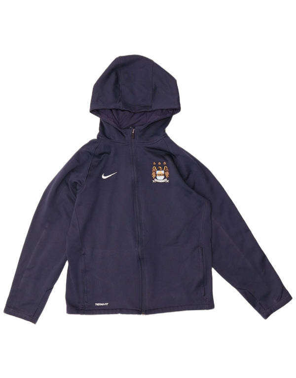 Nike Sudadera con capucha y cremallera para niños 13-14 años XL Azul marino Poliéster