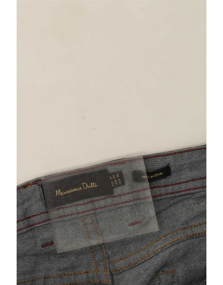 Massimo Dutti Jeans Rectos Mujer EU 44 Large W34 L29 Azul Marino