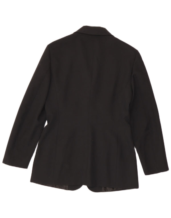 Max & Co. Chaqueta tipo blazer de 3 botones para mujer UK 10 Small Poliéster negro