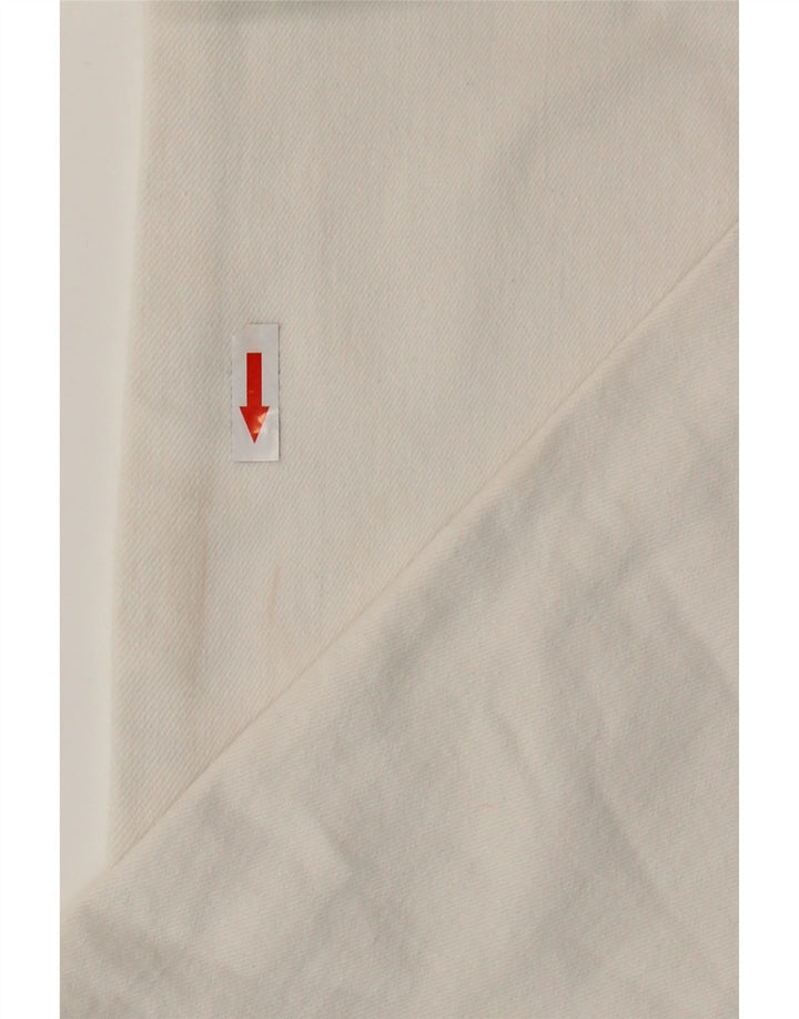 Zara Vaqueros Acampanados Mujer EU 36 XS W26 L32 Blanco