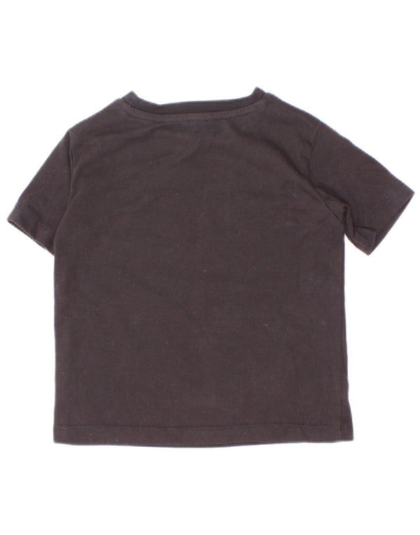 Reebok Camiseta gráfica para bebés de 12 a 18 meses, algodón negro