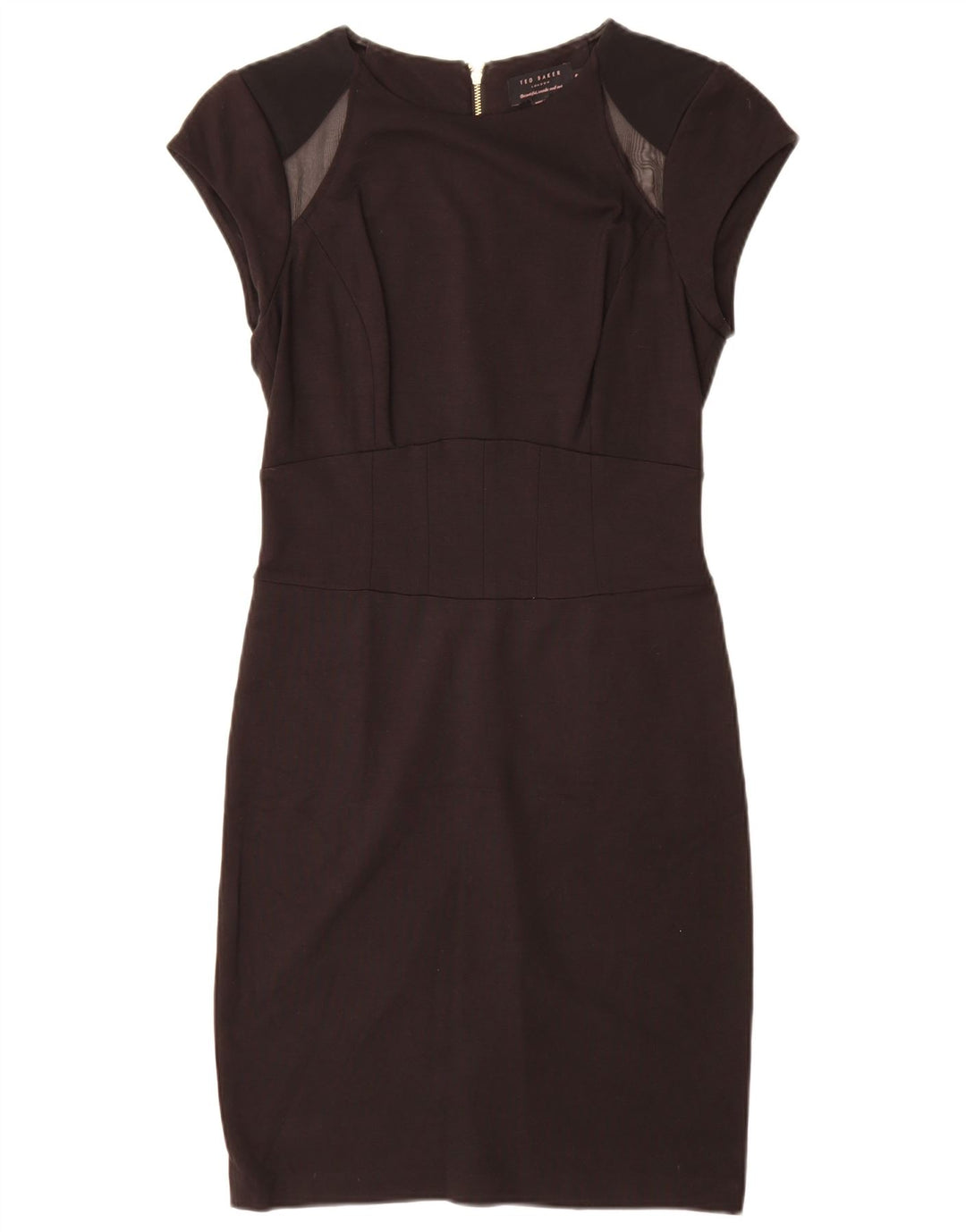 Ted Baker Vestido tubo para mujer Talla 2 Pequeña Viscosa color block negro