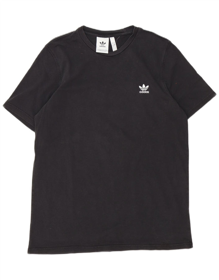 Adidas - Camiseta para hombre, talla grande, algodón negro