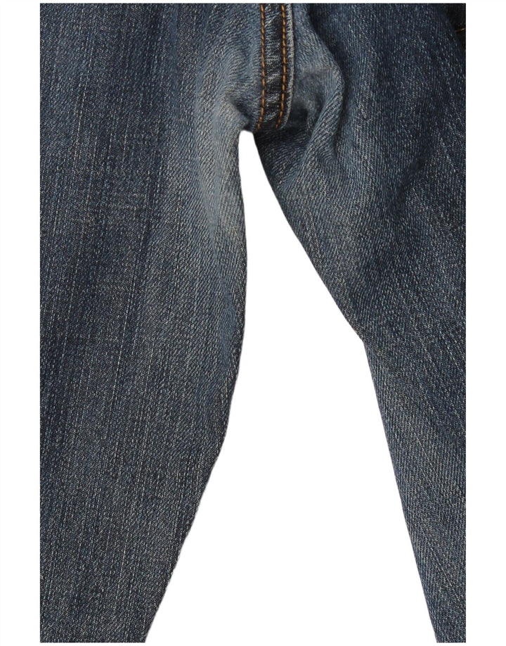 Wrangler Vaqueros Rectos Texas Stretch Mujer W33 L32 Algodón Azul