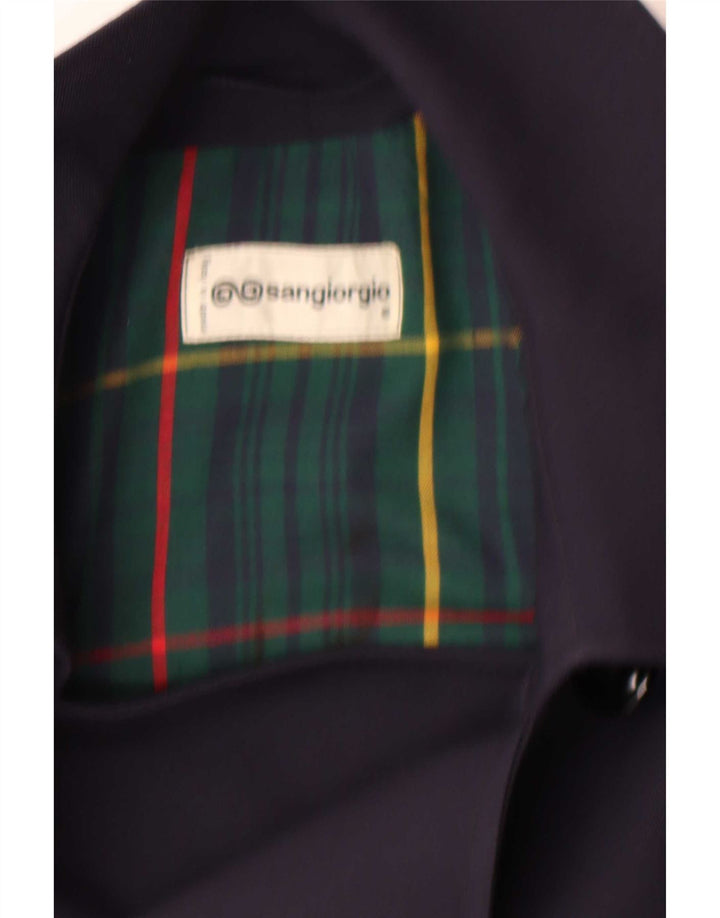 Sangiorgio Gabardina para hombre UK 38 Azul marino mediano
