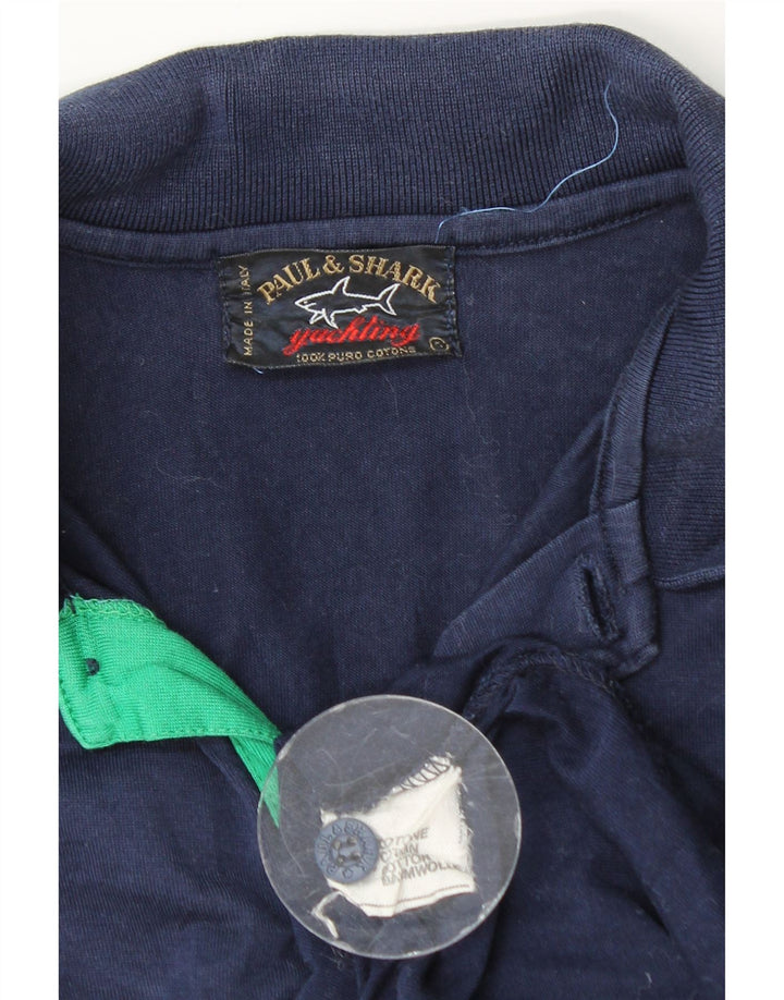 PAUL & SHARK Polo Hombre Pequeño Algodón Azul Marino