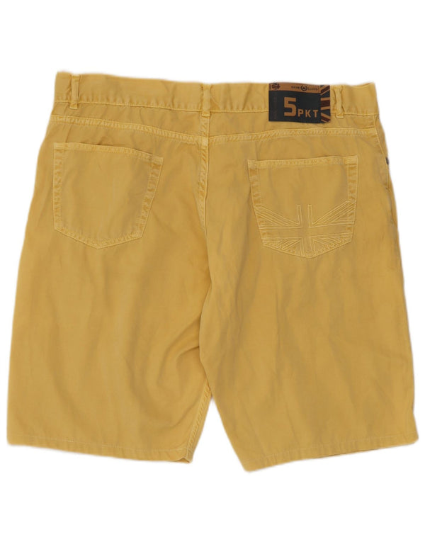 Henri Lloyd Pantalones cortos casuales para hombre W38 XL Algodón amarillo