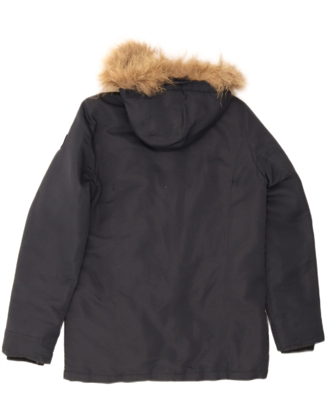 Refrigiwear Chaqueta acolchada con capucha para mujer UK 40 Grande Poliéster azul marino