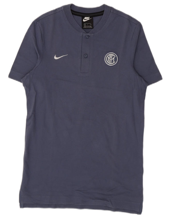 Camiseta Nike Inter Milan para hombre, talla pequeña, algodón azul