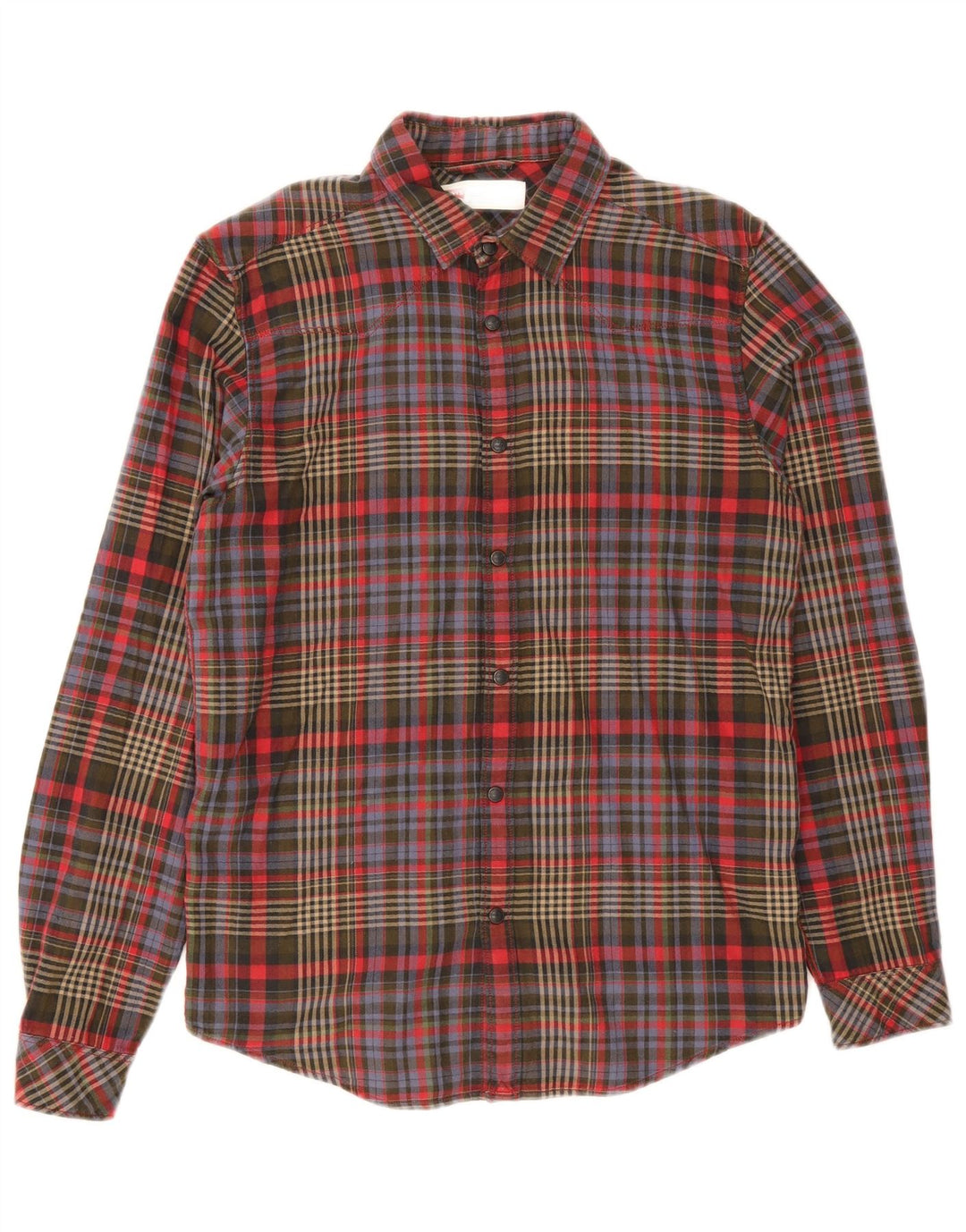 Levi's Camisa de franela de ajuste estándar para hombre, algodón a cuadros multicolor pequeño