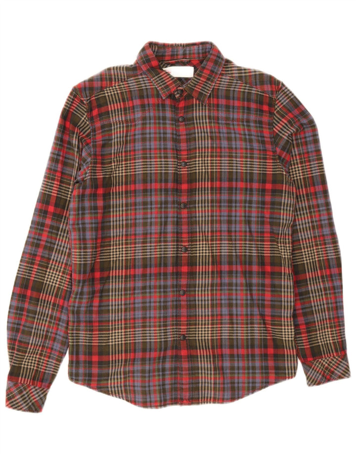 Levi's Camisa de franela de ajuste estándar para hombre, algodón a cuadros multicolor pequeño