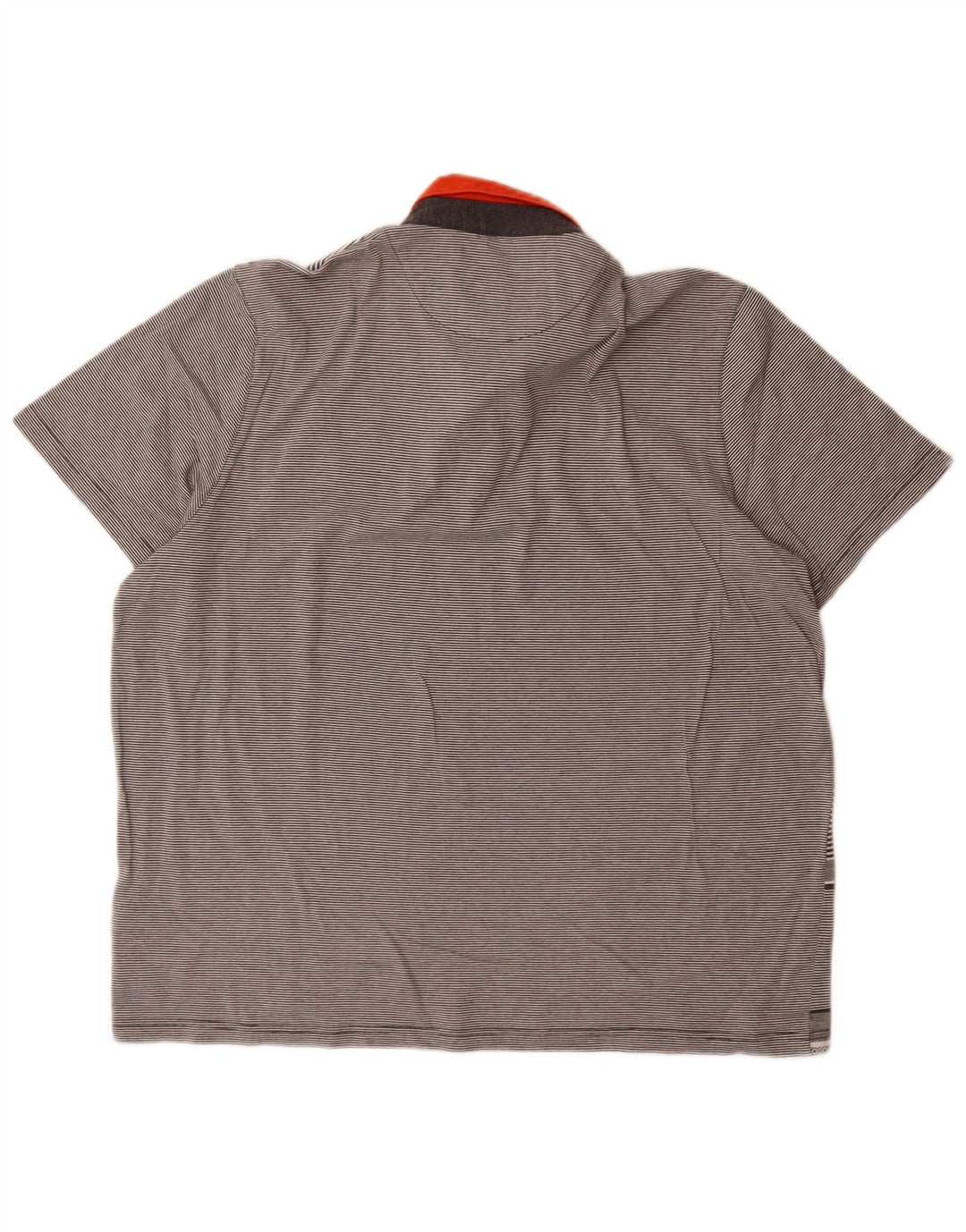 Ted Baker Polo para hombre talla 6 2XL algodón a rayas gris