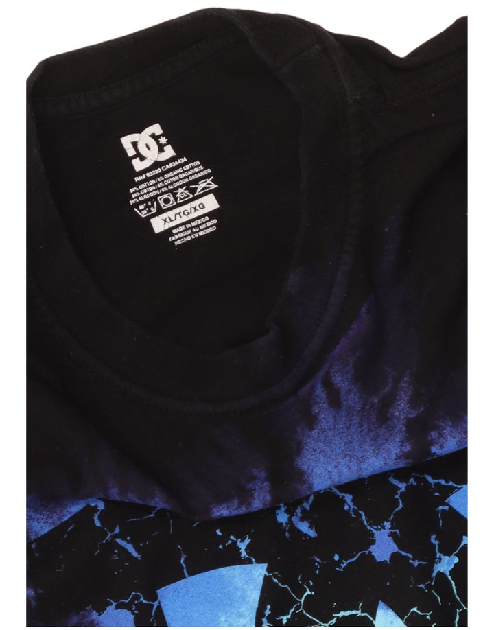 DC Camiseta gráfica para hombre Top XL Algodón negro
