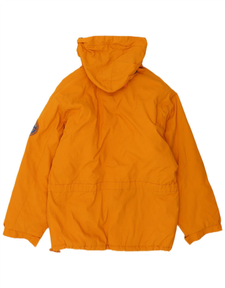 Overland Chaqueta de esquí anorak con capucha para hombre UK 38 Poliéster naranja medio