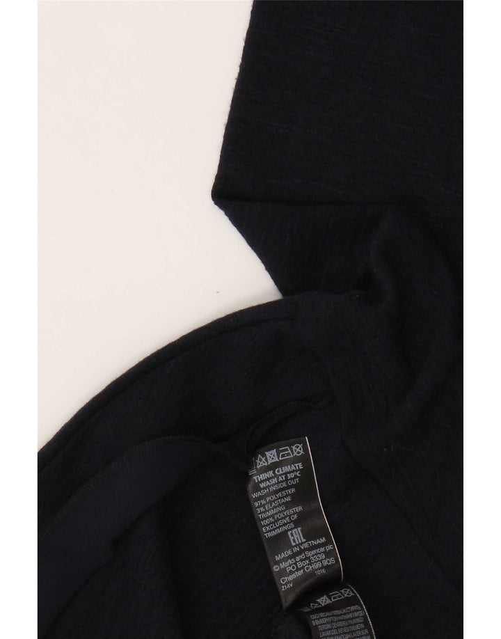 Marks & Spencer Top para mujer de manga larga UK 44 Grande Poliéster azul marino